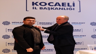 Memleket Partisi Genel Başkanı İnce, Kocaeli’de konuştu: