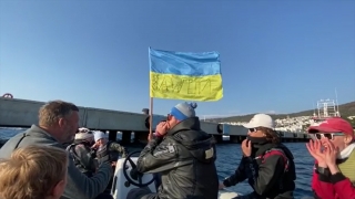 Abramoviç’in yatı, Ukraynalı yelkenciler tarafından protesto edildi