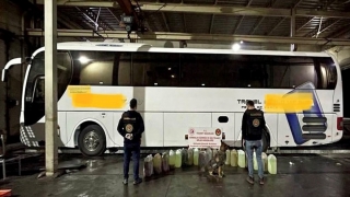 Gürbulak Gümrük Kapısı’nda 345 kilogram sıvı uyuşturucu ele geçirildi