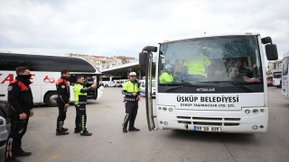 Kırklareli’nde yolcu otobüsleri denetlendi