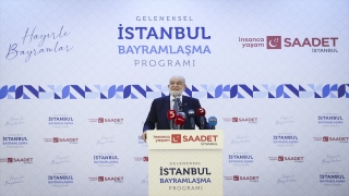 Saadet Partisi Genel Başkanı Karamollaoğlu İstanbul’da partililerle bayramlaştı: