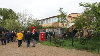 Şehit Talha Bahadır’ın evi bayraklarla donatıldı