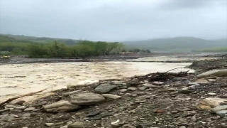 Sinop’ta sağanak nedeniyle debisi artan derelerdeki köprüler zarar gördü