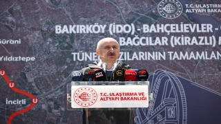 BakırköyKirazlı Metro Hattı’nın tünel kazıları tamamlandı