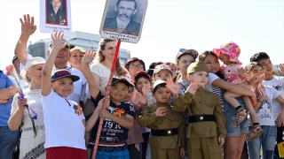 Kırgızistan’da 9 Mayıs Zafer Bayramı’nın 77. yıl dönümü kutlanıyor