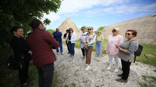 Kültür ve Turizm Bakanı Ersoy’un eşi Pervin Ersoy, Aşağıpınar ören yerini gezdi