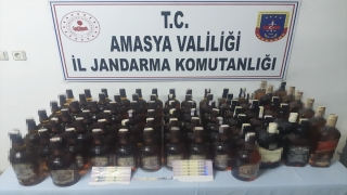 Amasya’da kaçak içki operasyonunda 2 kişi gözaltına alındı