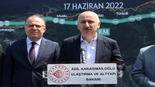 Bakan Karaismailoğlu, FilyosÇatalağzı Yolu şantiyesindeki incelemede konuştu: 