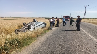 Tekirdağ’da devrilen otomobildeki 3 kişi yaralandı