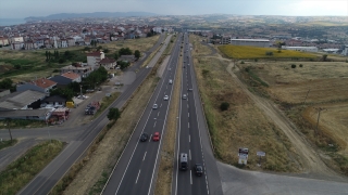 Tekirdağİstanbul kara yolunda bayram tatili yoğunluğu