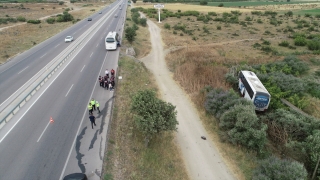 Çanakkale’de yoldan çıkan yolcu otobüsündeki 7 kişi yaralandı