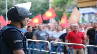 Kuzey Makedonya’da AB üyeliği önerisiyle ilgili protestolar devam ediyor