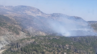 Hatay’da makilik alanda çıkan yangın söndürüldü