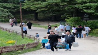 Gölcük Tabiat Parkı’nda bayram yoğunluğu yaşanıyor