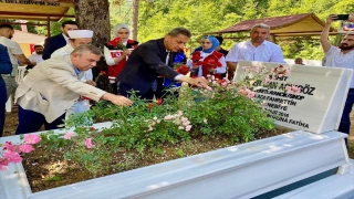 Sinop’ta 15 Temmuz şehidi Açıkgöz mezarı başında anıldı 