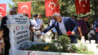 15 Temmuz şehidi Yasin Naci Ağaroğlu, Antalya’da mezarı başında anıldı