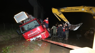 Ordu’da itfaiye aracının devrilmesi sonucu 1 kişi yaralandı