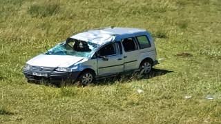 Sivas’ta devrilen hafif ticari araçtaki bebek öldü