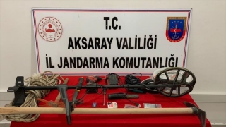 Aksaray’da kaçak kazı yapan 4 kişi suçüstü yakalandı