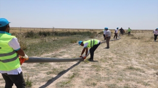 Tuz Gölü’ndeki flamingolar için 4 kilometreden su aktarımı başladı