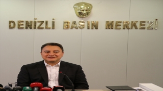 DEVA Partisi Genel Başkanı Babacan, Denizli’de gazetecilerle buluştu