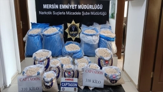 İçişleri Bakanı Soylu, Mersin’de 310 kilogram uyuşturucu hap ele geçirildiğini açıkladı