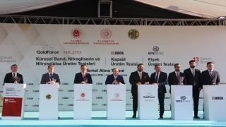 Çorum’da barut, fişek, kapsül üretecek tesislerin temel atma töreni gerçekleştirildi