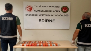 Edirne’de bir tırda 15 kilo 250 gram kokain ele geçirildi