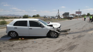 Konya’da iki otomobilin çarpışması sonucu 7 kişi yaralandı