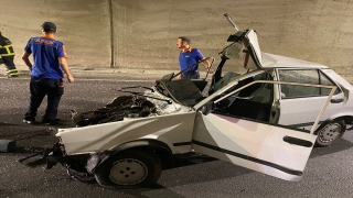 Zonguldak’ta tünel içerisinde takla atan otomobilin sürücüsü ağır yaralandı