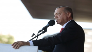 Cumhurbaşkanı Erdoğan: ”Tehditleri kaynağında engelleme stratejisine geçerek artık geriden gelen değil, ön alan bir ülke haline geldik.”