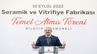 Sanayi ve Teknoloji Bakanı Varank, Bilecik’te temel atma töreninde konuştu: