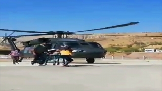 Tunceli’de trafik kazasında yaralanan kişi helikopterle hastaneye kaldırıldı