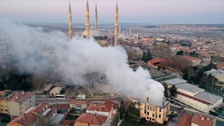 Edirne Müftülüğü binası yangında kullanılamaz hale geldi