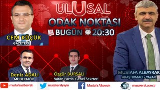 Başyazarımız Mustafa Albayrak bu akşam saat 20:30'da Ulusal Kanal'da