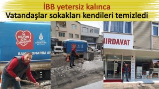 İstanbul'u teslim alan 'kar'a İBB el atmayınca vatandaş kendisi çözüm üretiyor