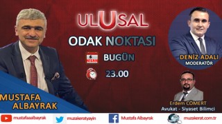 Başyazarımız Mustafa Albayrak bu gece saat 23.00'da Ulusal Kanal'da