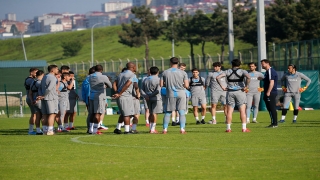 Trabzonspor, çalışmalarını akşam idmanıyla sürdürdü