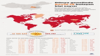 Dünya genelinde Kovid19 tespit edilen kişi sayısı 12 milyon 180 bini geçti