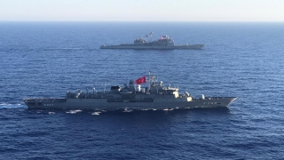 TCG Kemalreis ile ABD Eisenhower Uçak Gemisi Muharebe Grubu deniz eğitimleri icra etti