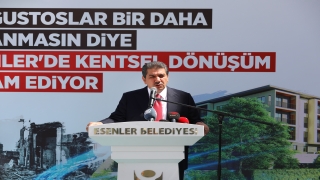 Esenler Belediyesi riskli binaları yıkıp yeni binaları tanıttı 