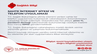 Sağlık Bakanlığından ”sahte telefon uygulamasıyla dolandırıcılık” uyarısı