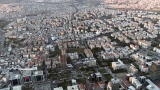 İzmir’de deprem bölgesi havadan görüntülendi