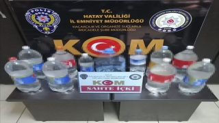 Hatay’da 1800 litre sahte içki ele geçirildi