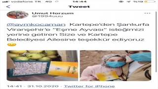 Şanlıurfa’da yaşayan hamile kadının ”Eşme ayvası” isteği yerine getirildi