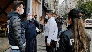 Beyoğlu’nda drone destekli Kovid19 denetimi yapıldı 