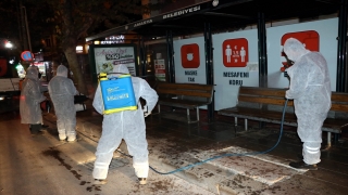 Amasya’da gece çalışan ”koronavirüs timi” şehri sabaha kadar dezenfekte ediyor