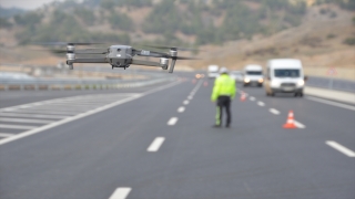 Kahramanmaraş’ta drone destekli kış lastiği kontrolü