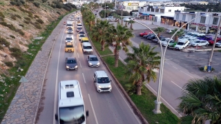 Bodrum trafiğinde yılbaşı hareketliliği yaşanıyor