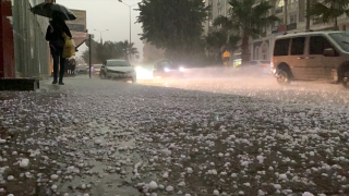 Mersin’de sağanak ve dolu etkili oluyor